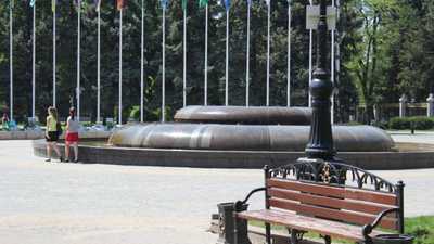 Opening of fountain season in Krasnodar