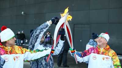 Olympic Torch Relay in Krasnodar