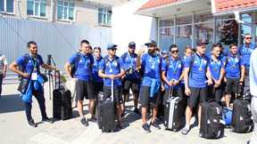 Winners of the European Student Football Championship were solemnly met in the airport of Krasnodar