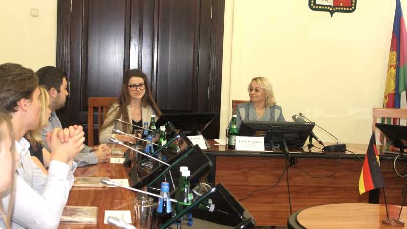 City Hall of Krasnodar received a delegation of Walter Eucken school from Karlsruhe (Germany)