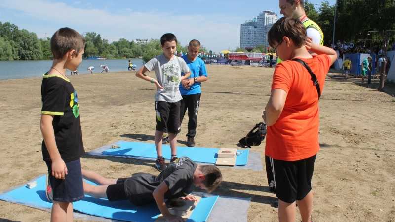 On Children's Day a great sports festival was held in Krasnodar