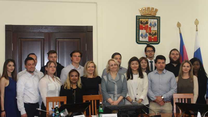 City Hall of Krasnodar received a delegation of Walter Eucken school from Karlsruhe (Germany)